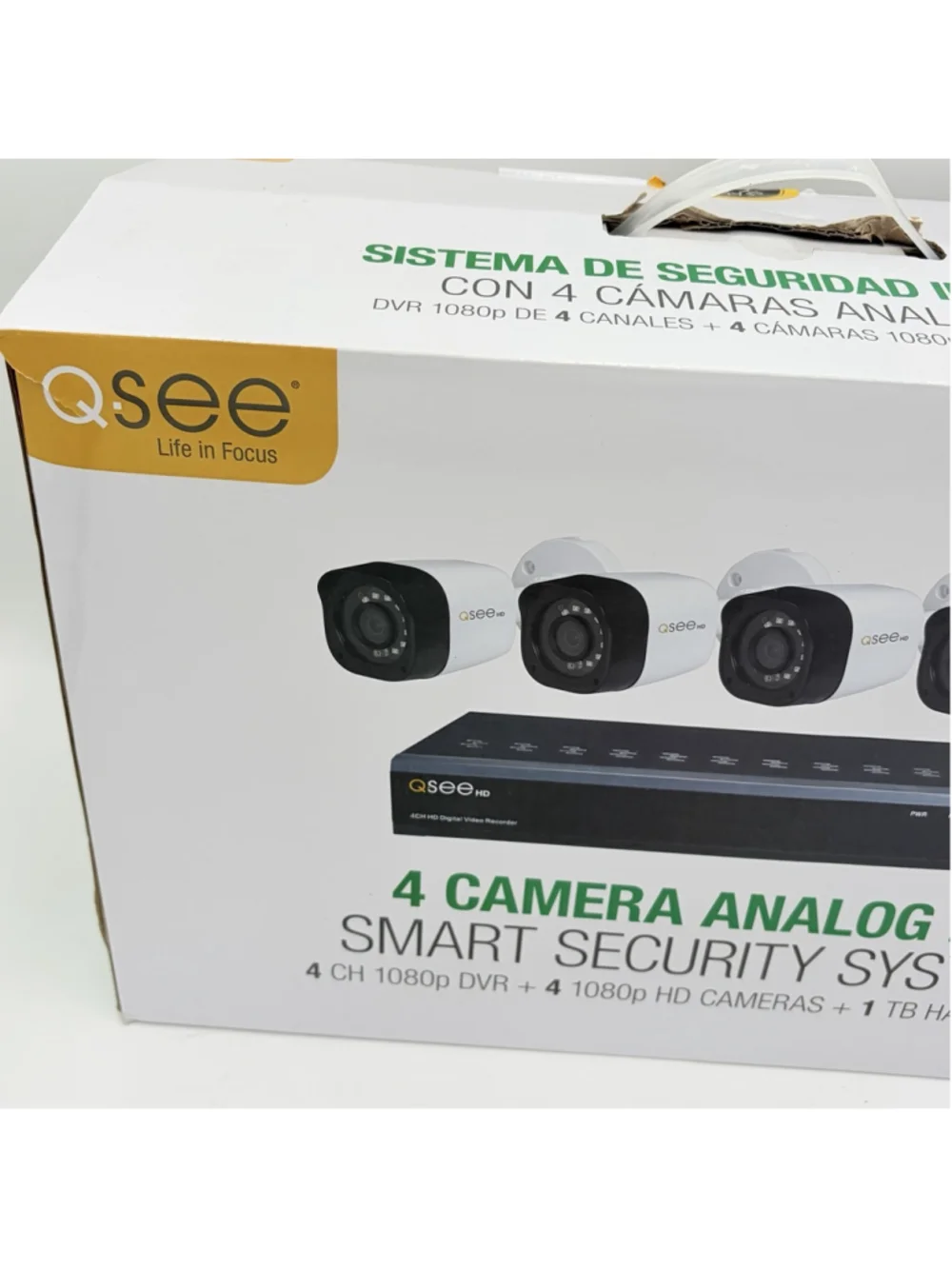 Q-See QR474-4HP-1 4CH 1080p DVR Security Camera System 1TB 4 Cameras